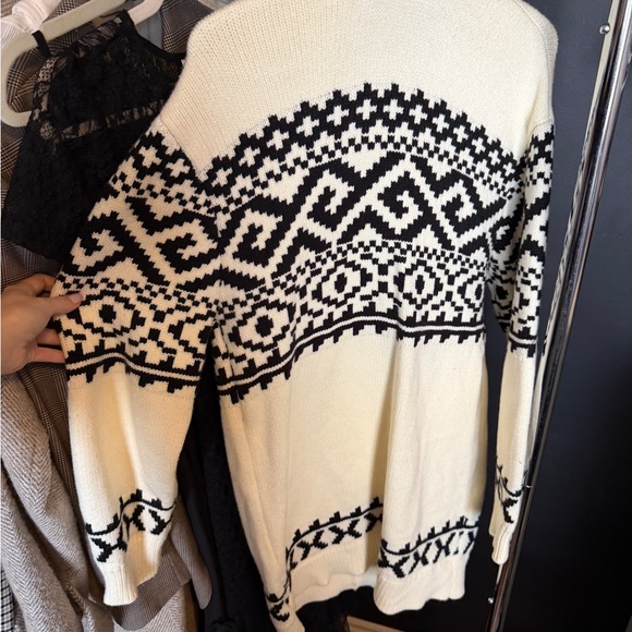 Brunette The Label Cream and Black Cardigan - Picture 4 of 4